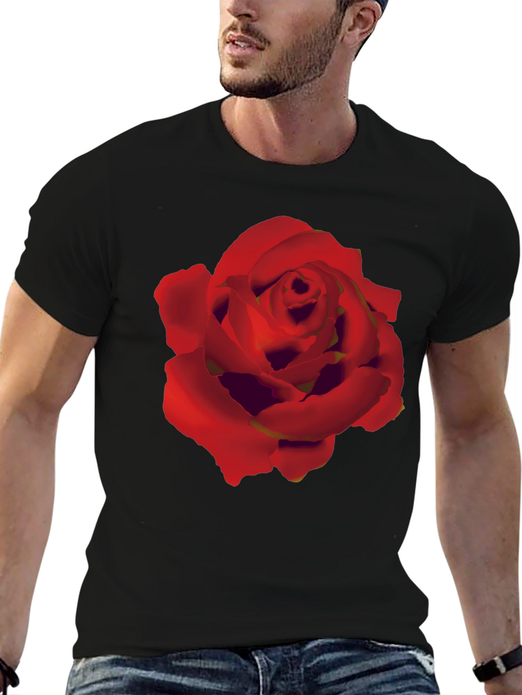 Black Rose Graphic T-Shirt