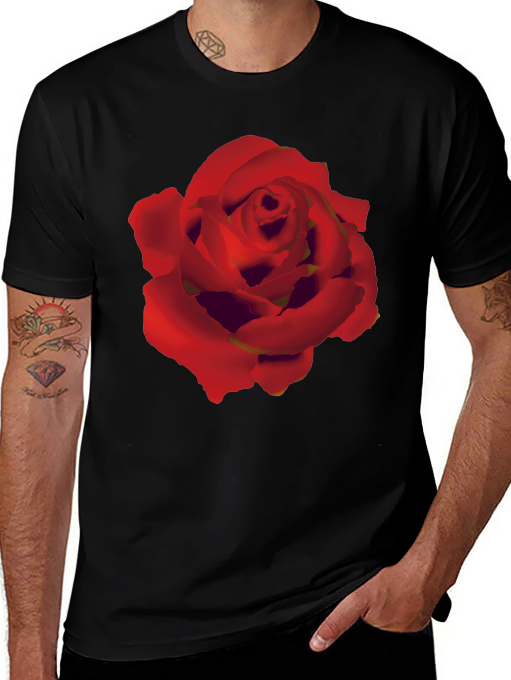 Black Rose Graphic T-Shirt