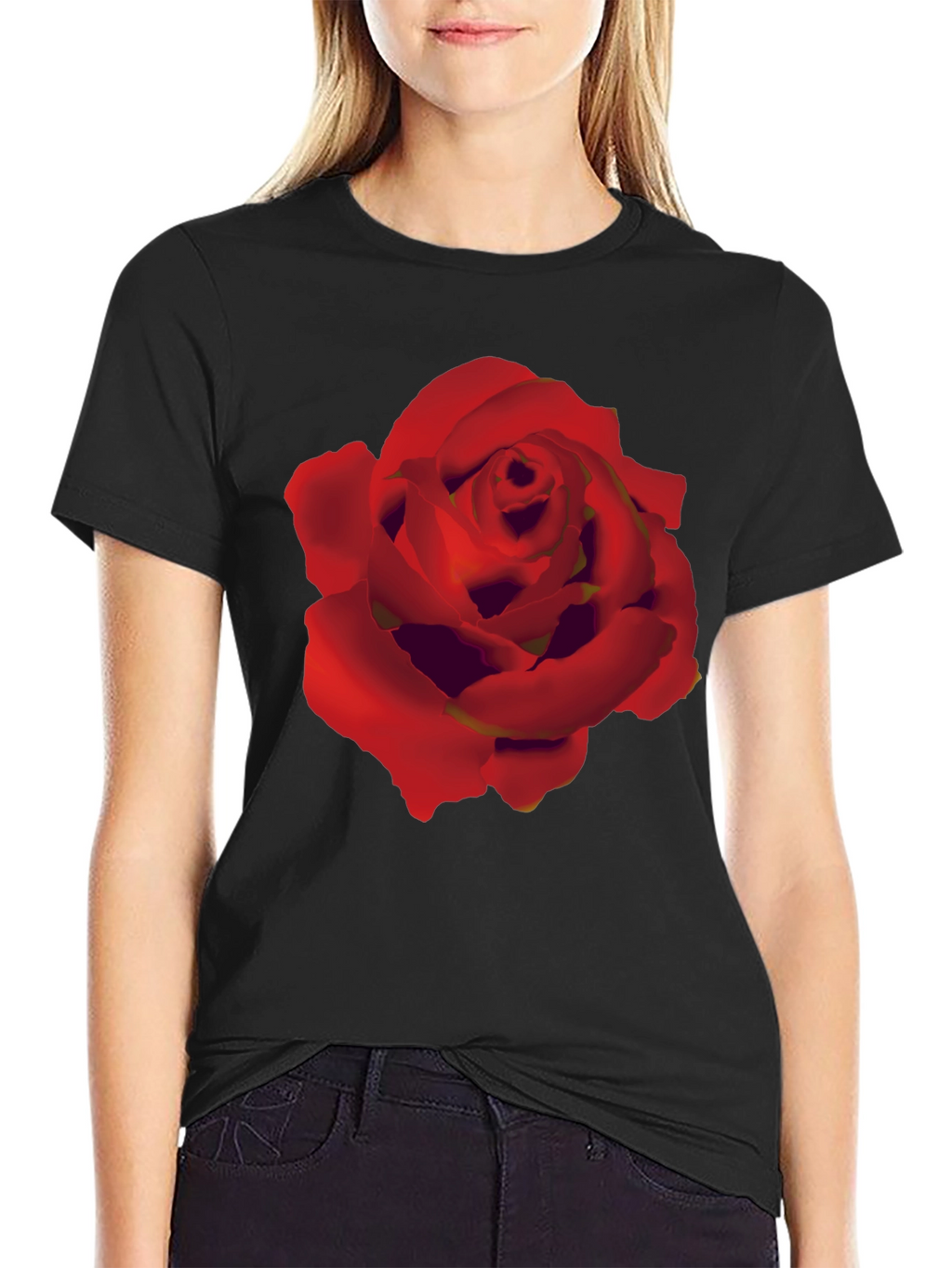 Black Rose Graphic T-Shirt