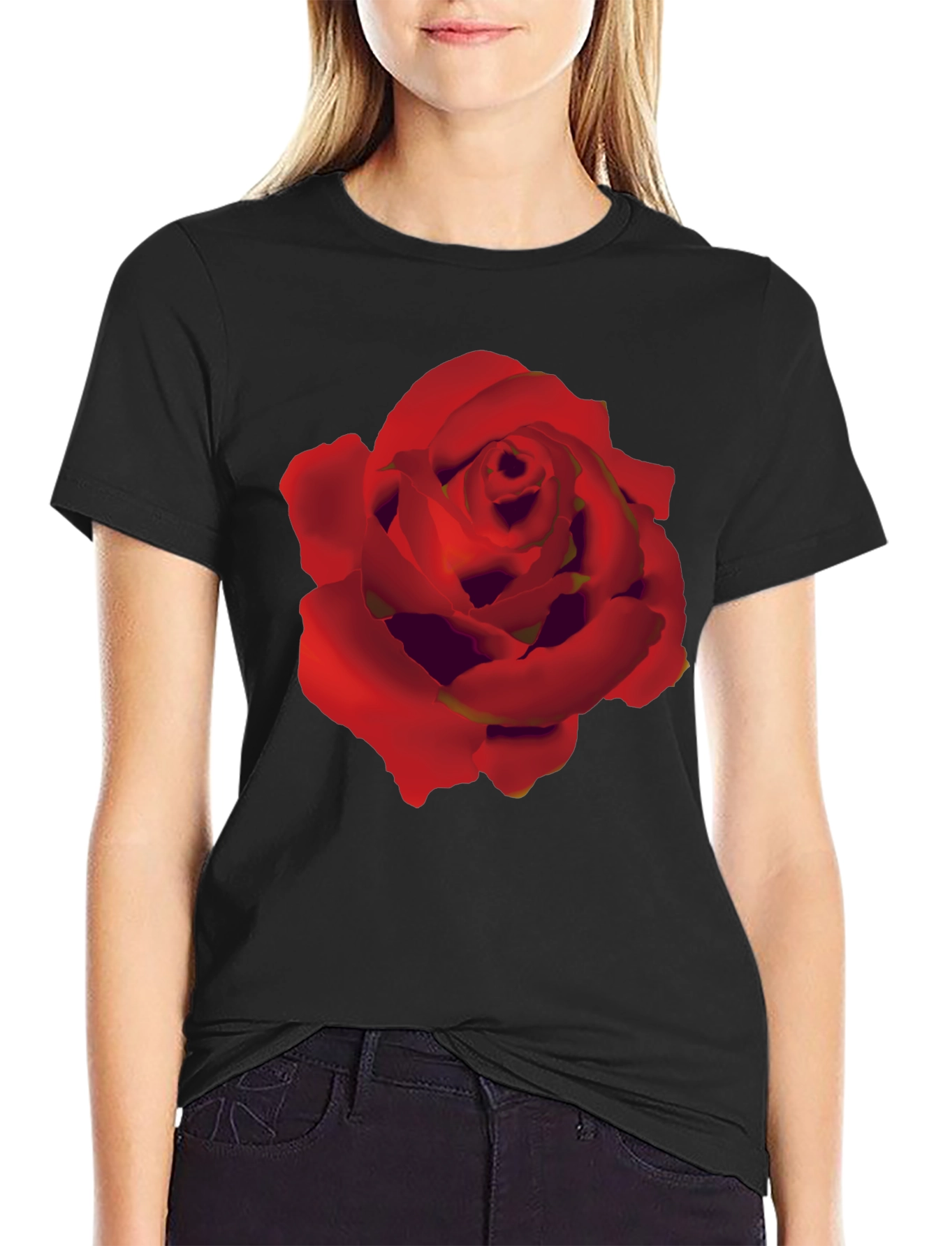 Black Rose Graphic T-Shirt