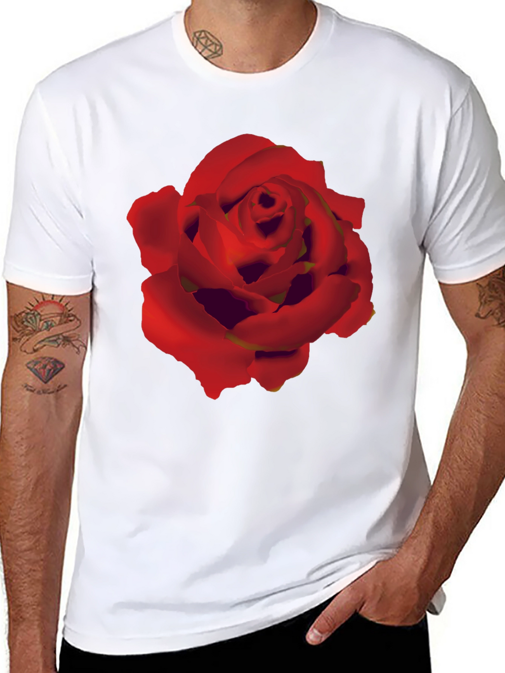 Black Rose Graphic T-Shirt
