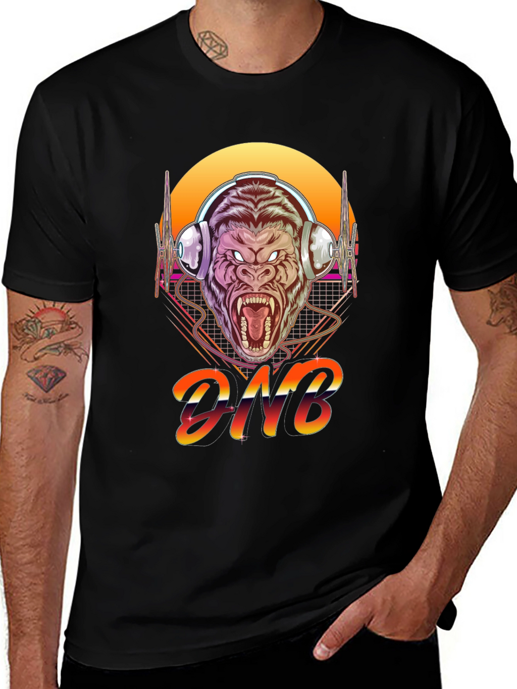 DNB Gorilla Retro T-Shirt