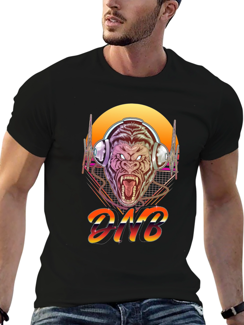 DNB Gorilla Retro T-Shirt