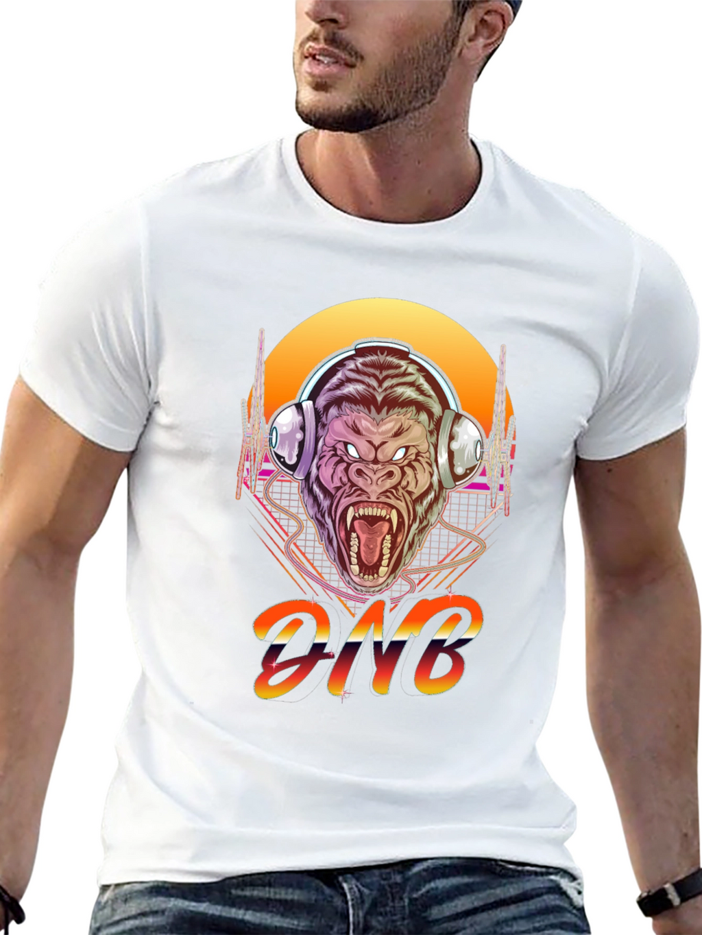 DNB Gorilla Retro T-Shirt
