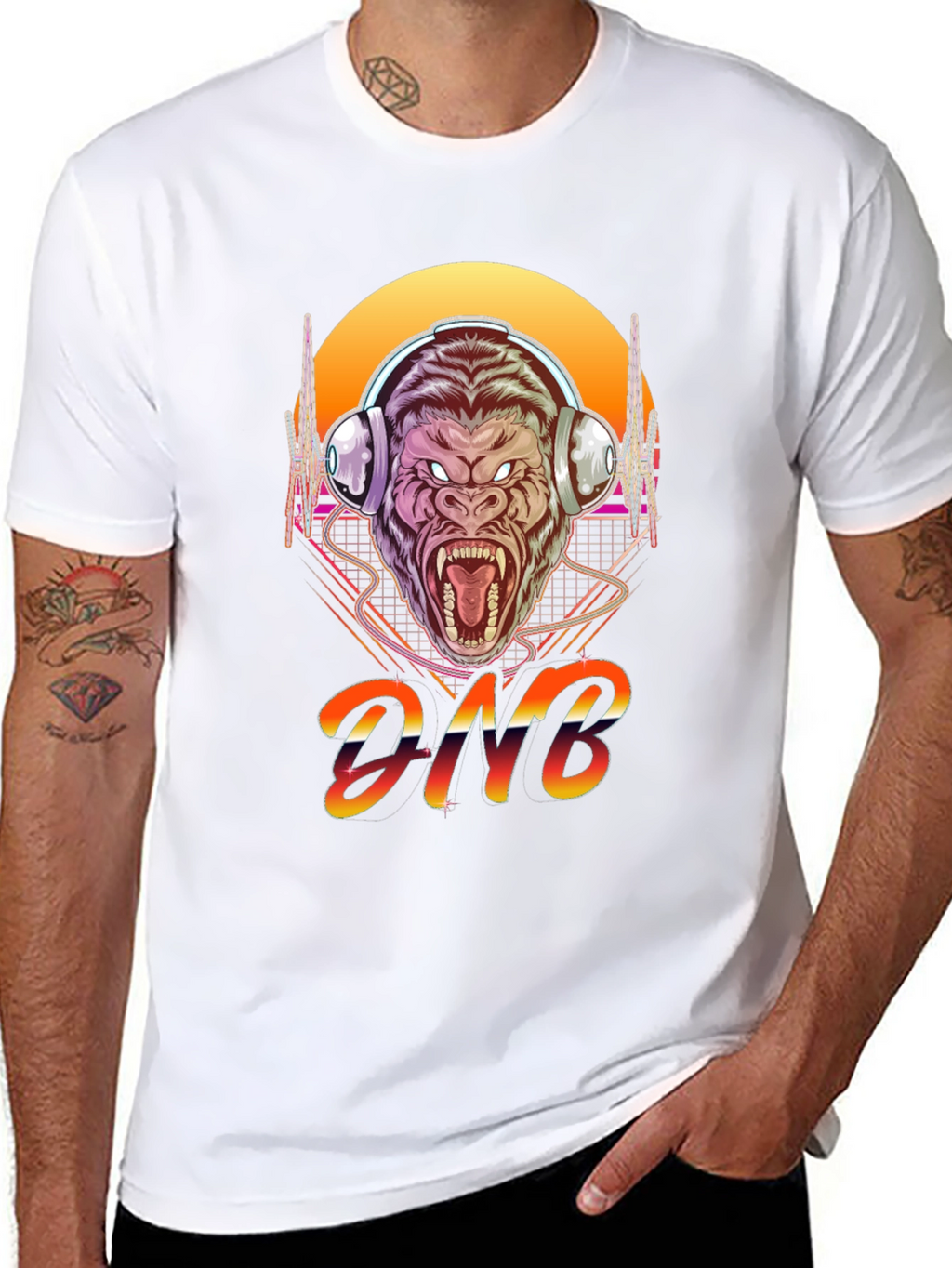 DNB Gorilla Retro T-Shirt