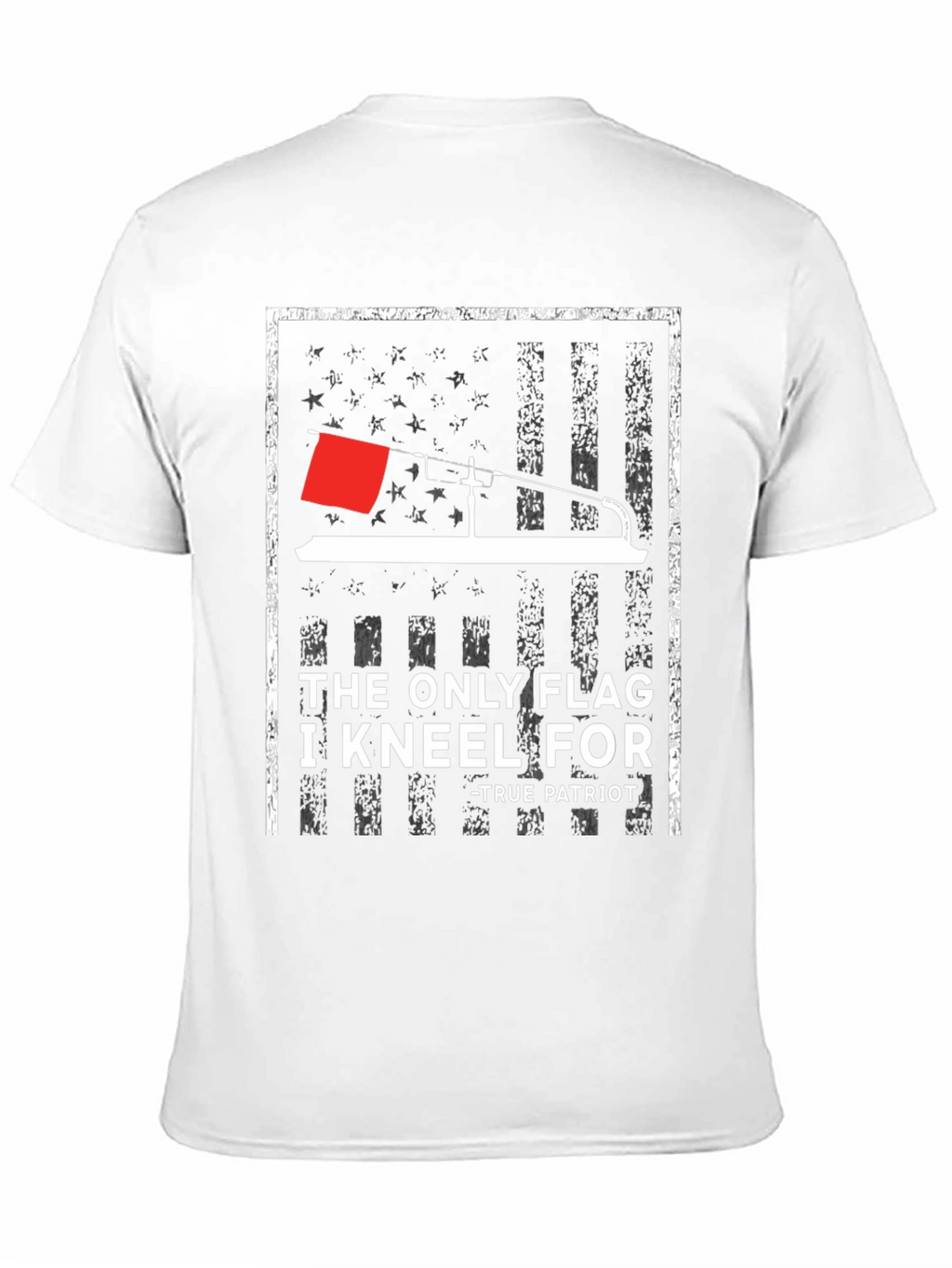 Patriotic Ice Fishing T-Shirt - The Only Flag