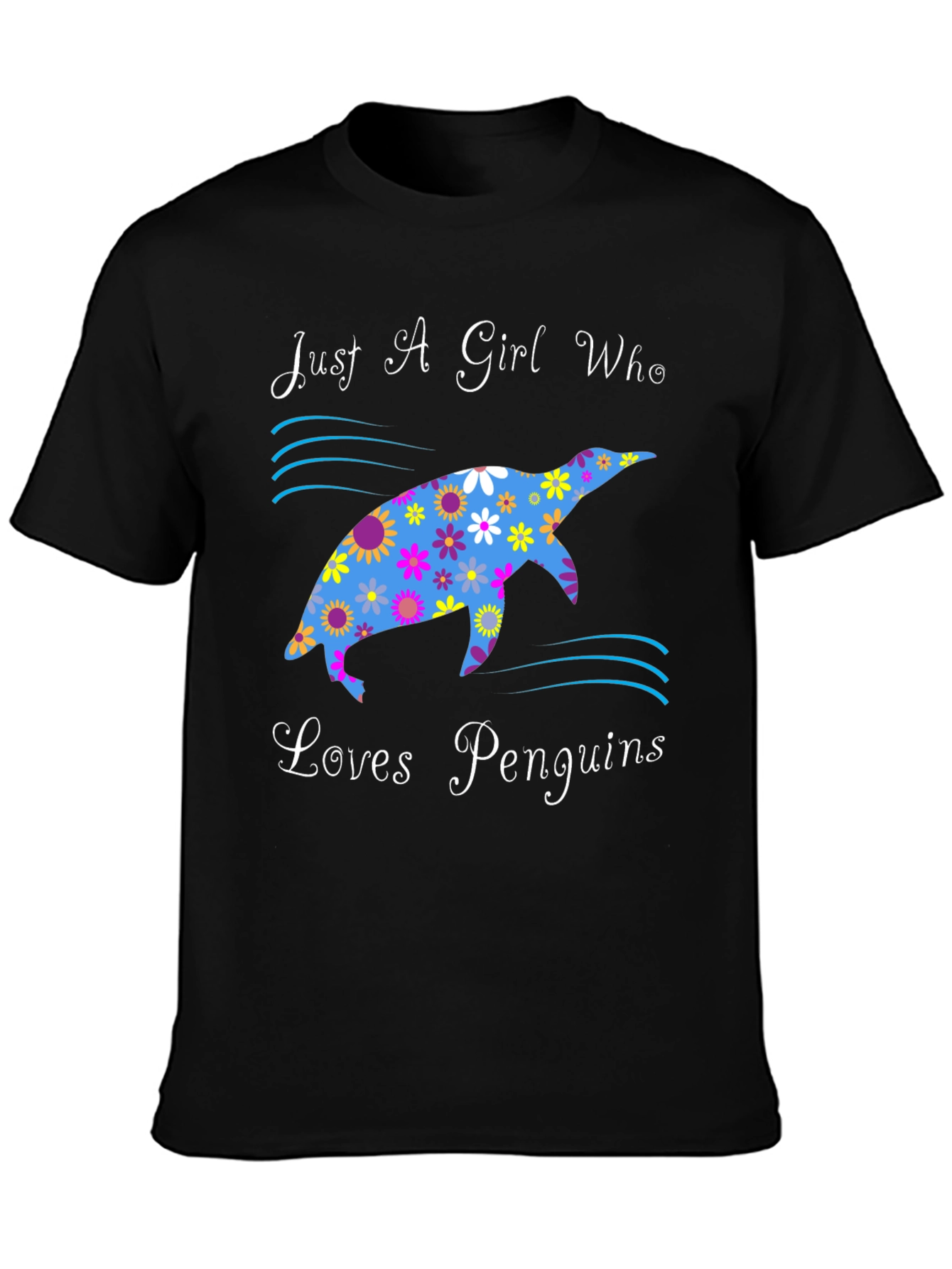 Just A Girl Who Loves Penguins Graphic Tee
