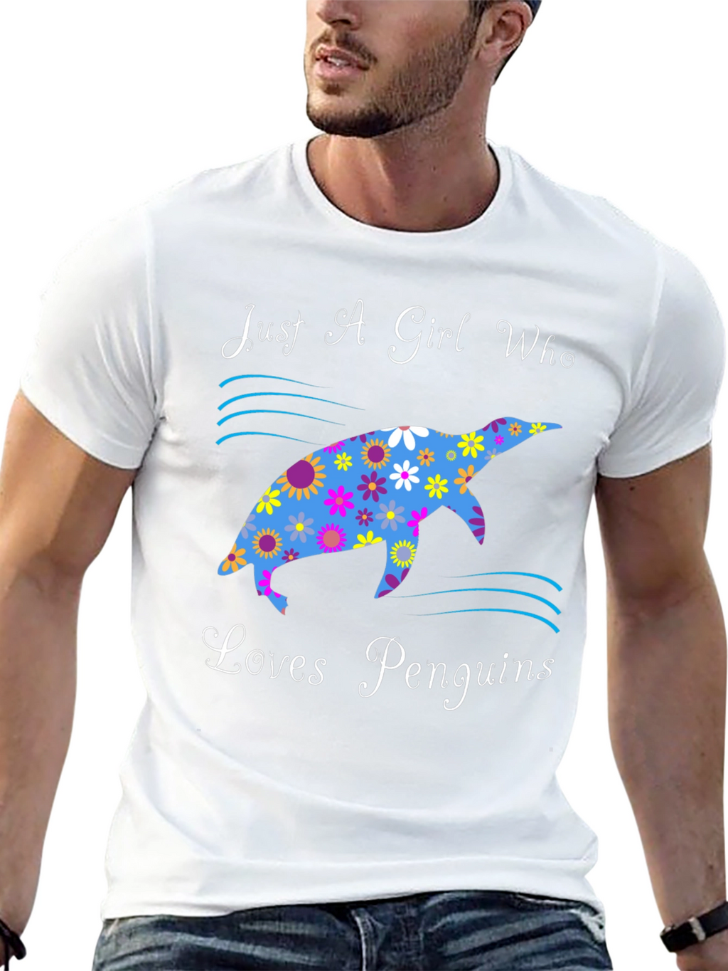 Just A Girl Who Loves Penguins Graphic Tee