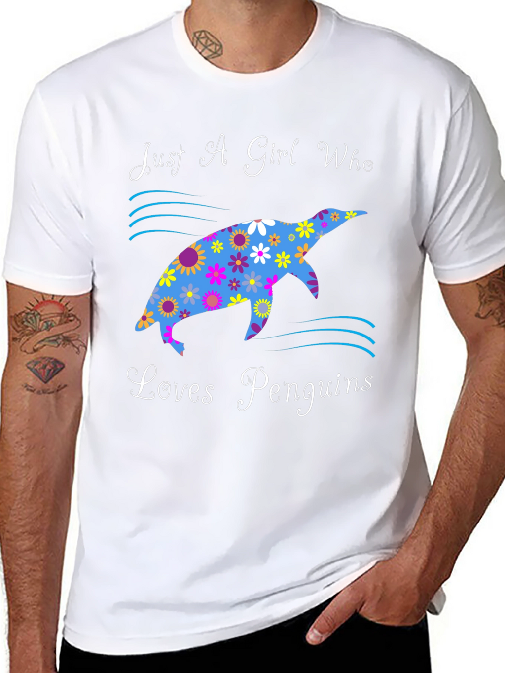 Just A Girl Who Loves Penguins Graphic Tee