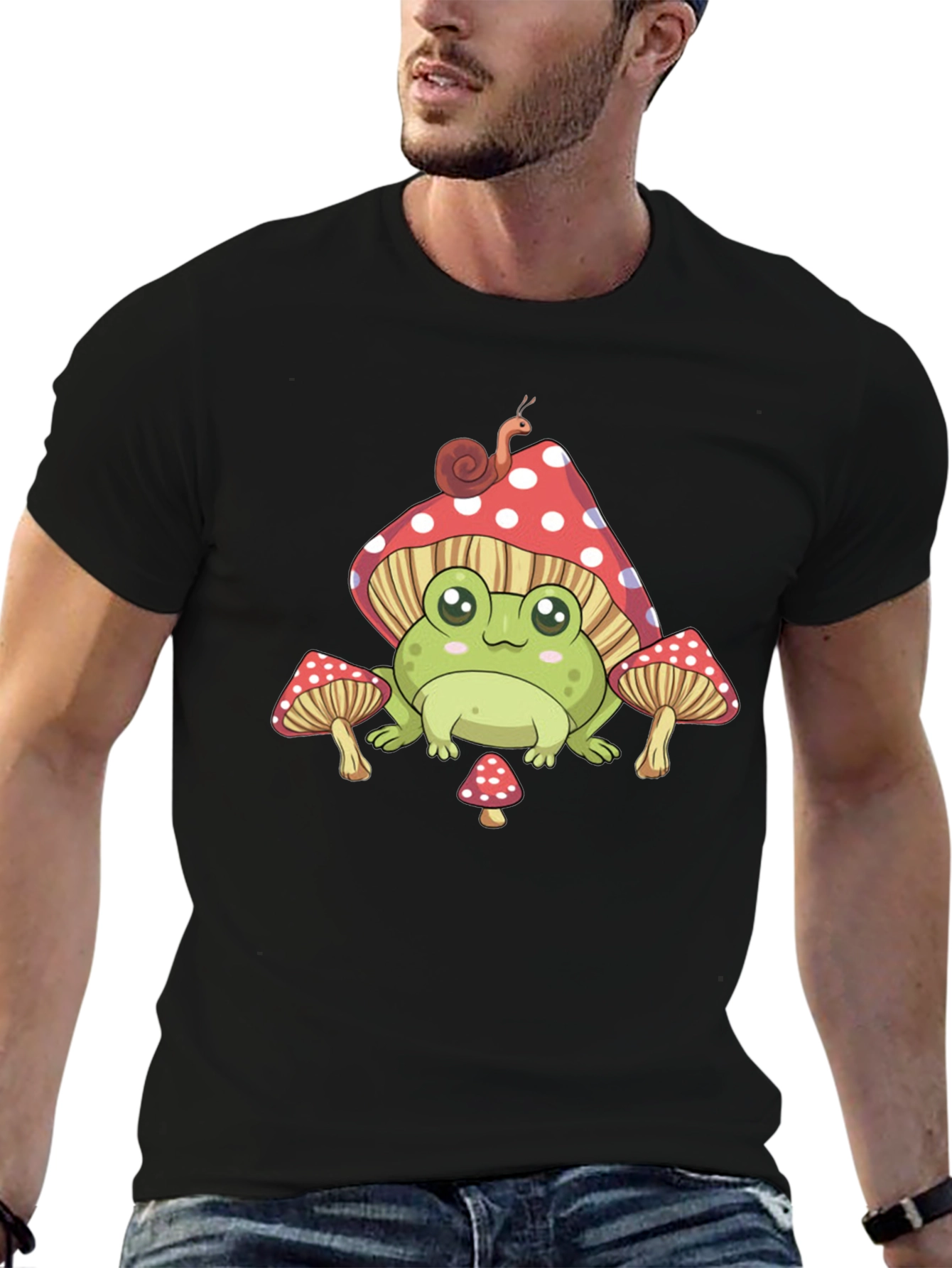 Frog Mushroom T-Shirt Cute Aesthetic Tee