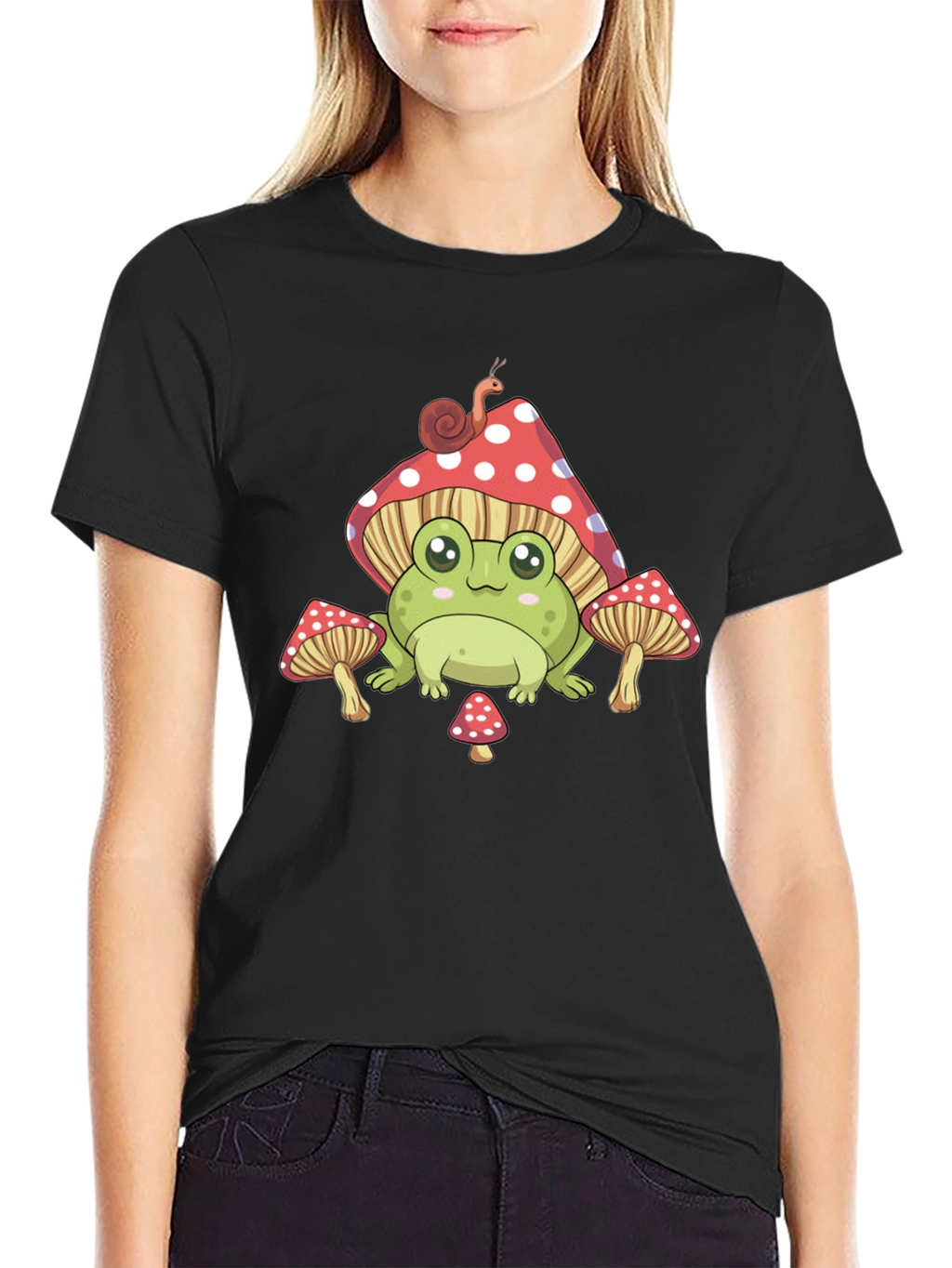 Frog Mushroom T-Shirt Cute Aesthetic Tee