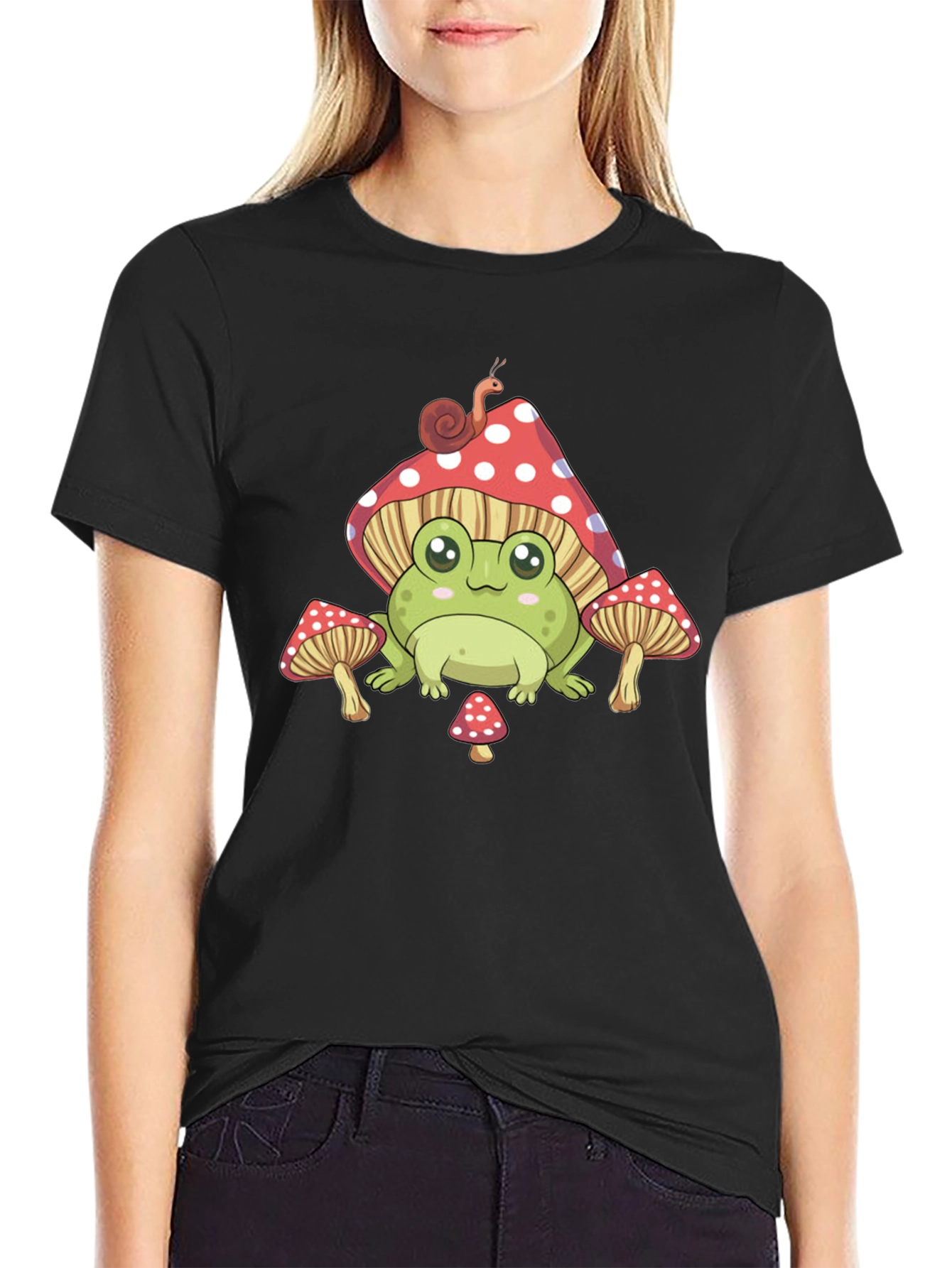 Frog Mushroom T-Shirt Cute Aesthetic Tee