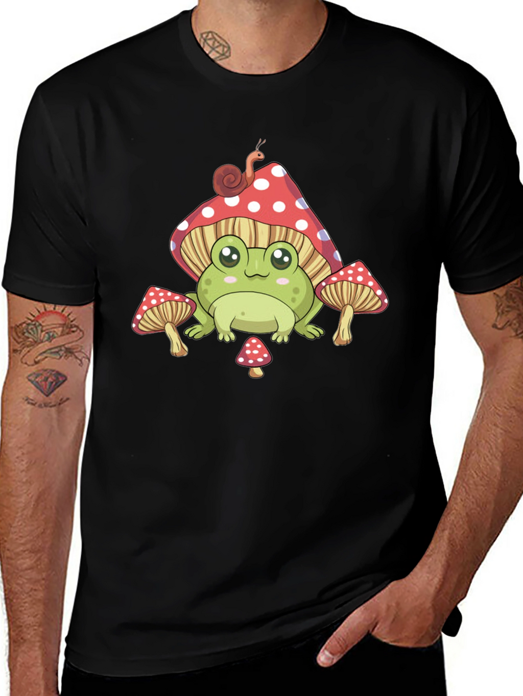 Frog Mushroom T-Shirt Cute Aesthetic Tee