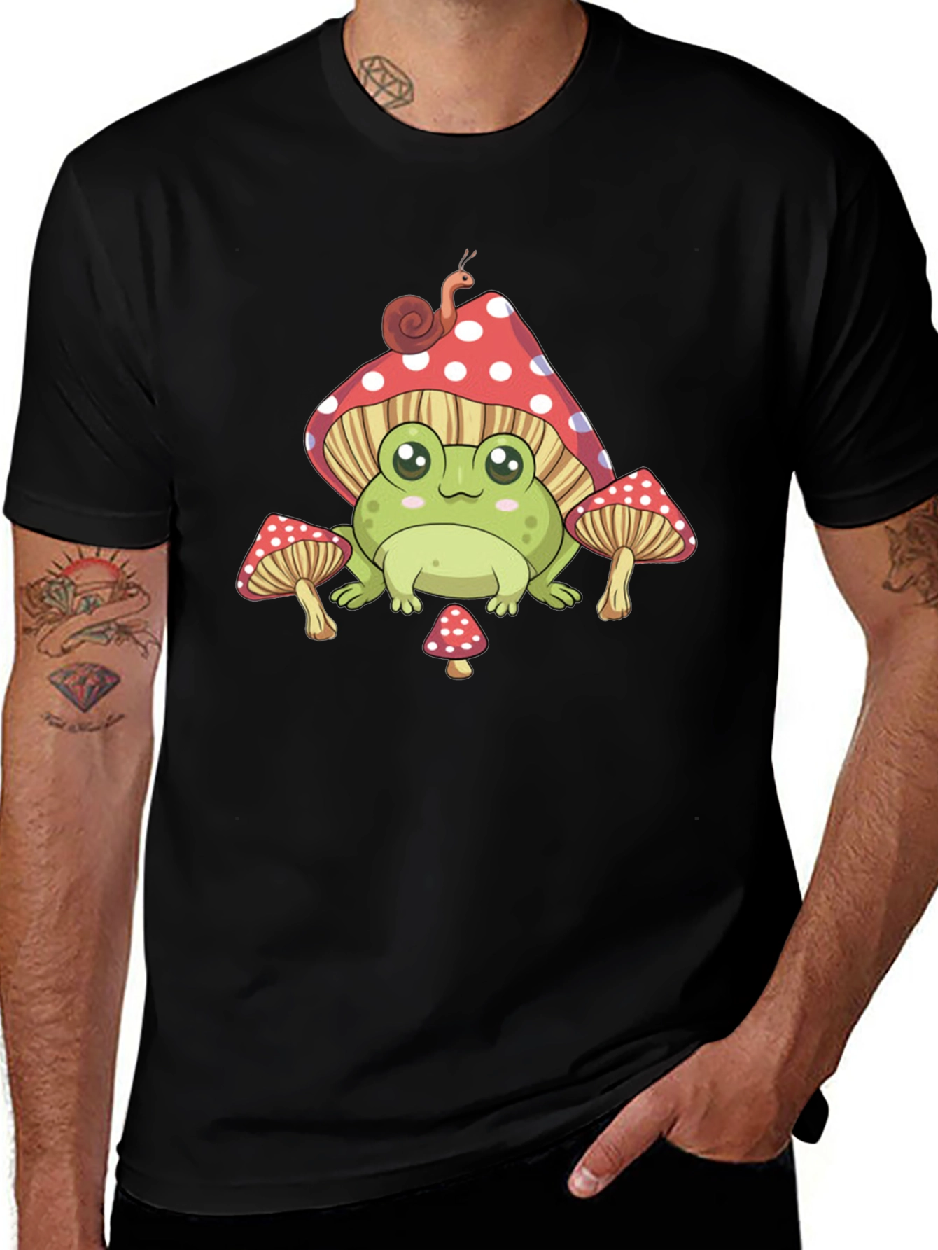 Frog Mushroom T-Shirt Cute Aesthetic Tee