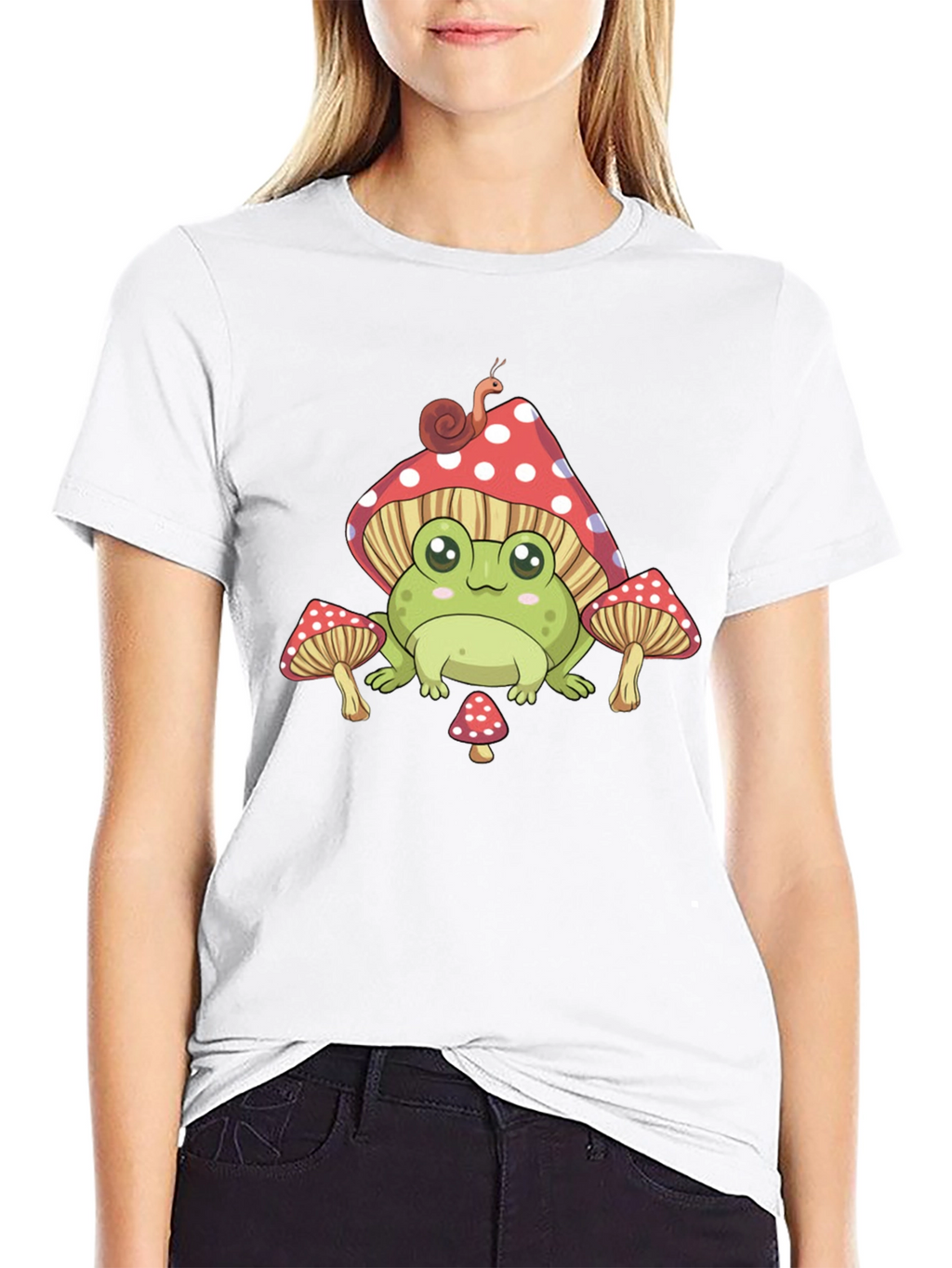 Frog Mushroom T-Shirt Cute Aesthetic Tee