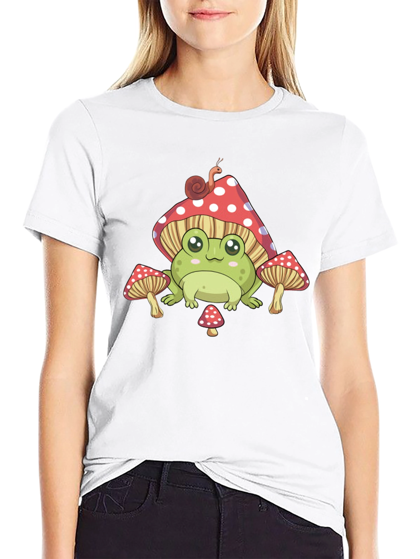 Frog Mushroom T-Shirt Cute Aesthetic Tee