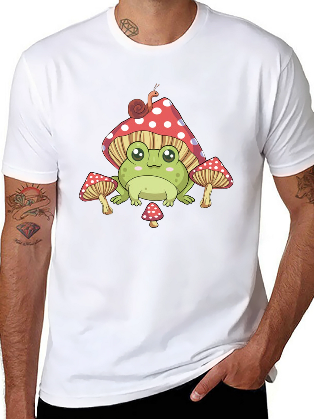 Frog Mushroom T-Shirt Cute Aesthetic Tee