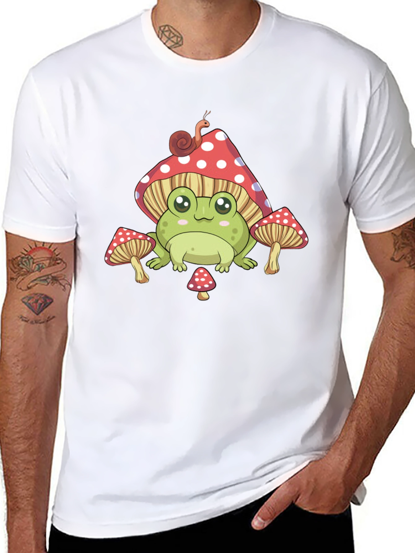 Frog Mushroom T-Shirt Cute Aesthetic Tee