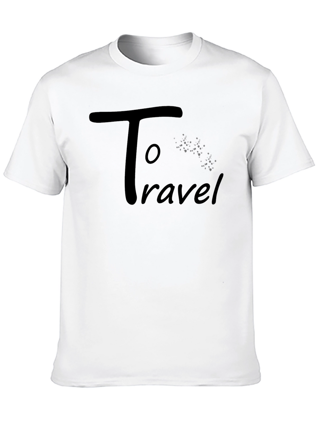 To Travel Black Graphic T-Shirt