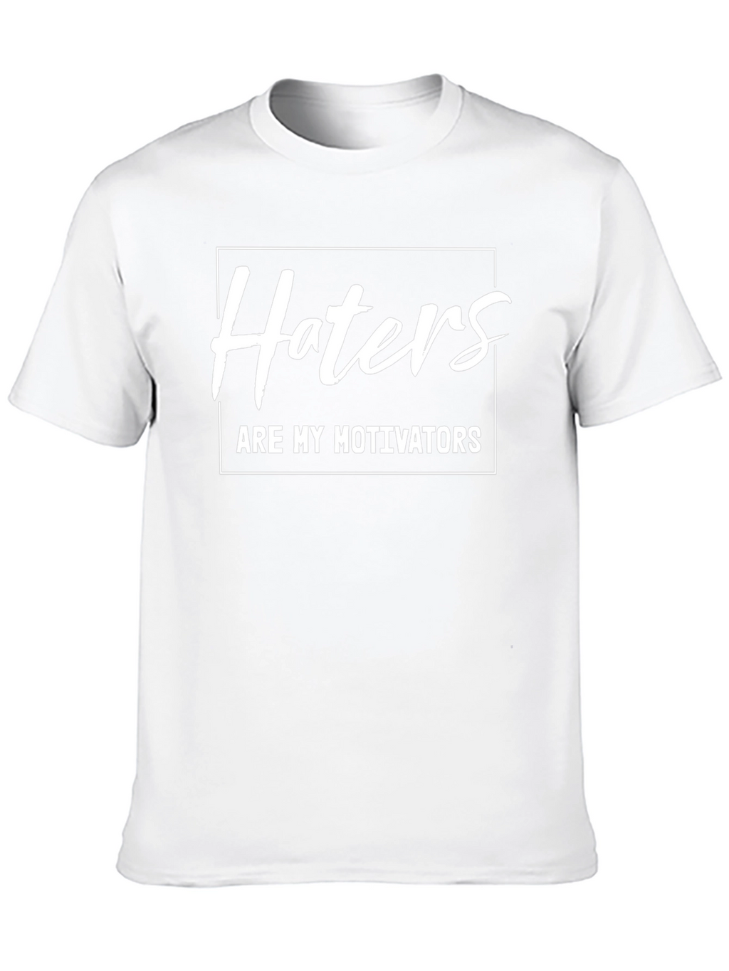 Haters Are My Motivators Black Graphic Tee