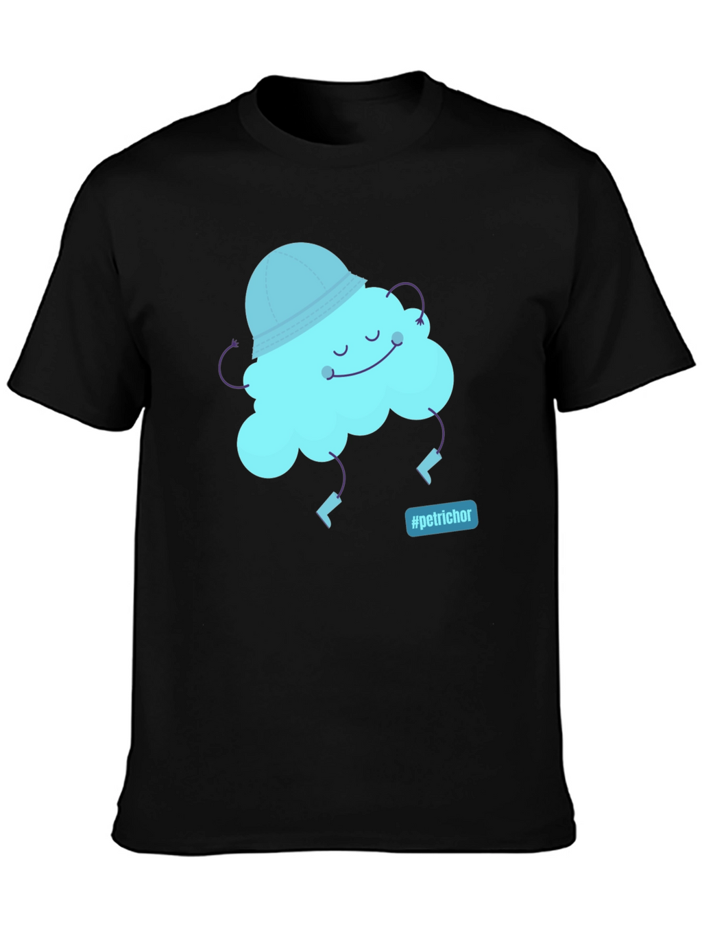 Whimsical Cloud Graphic Tee - Petrichor Vibes