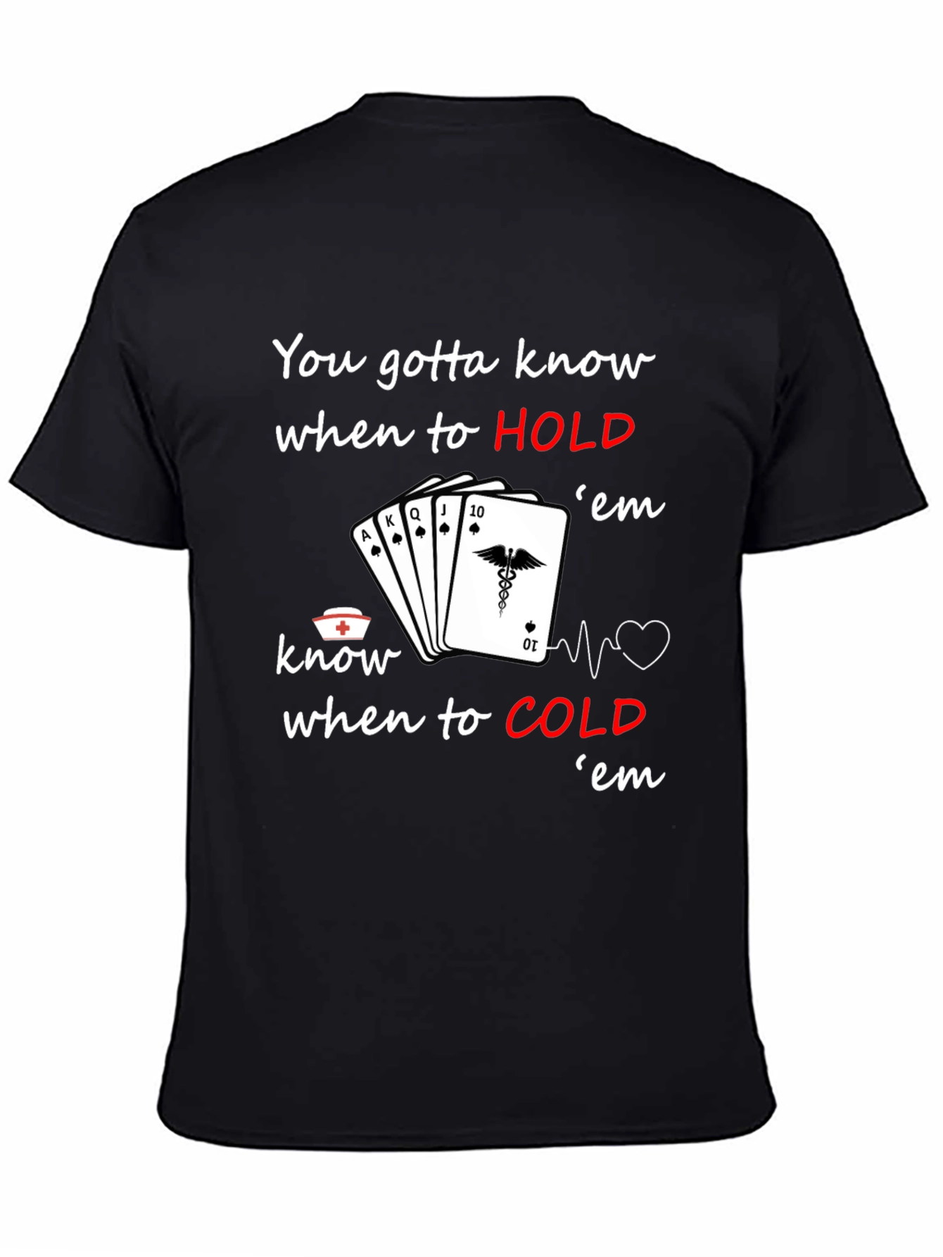 Nurse Poker T-Shirt: Know When to Hold em