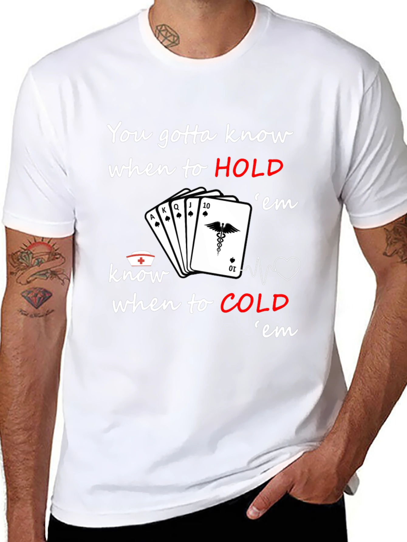 Nurse Poker T-Shirt: Know When to Hold em