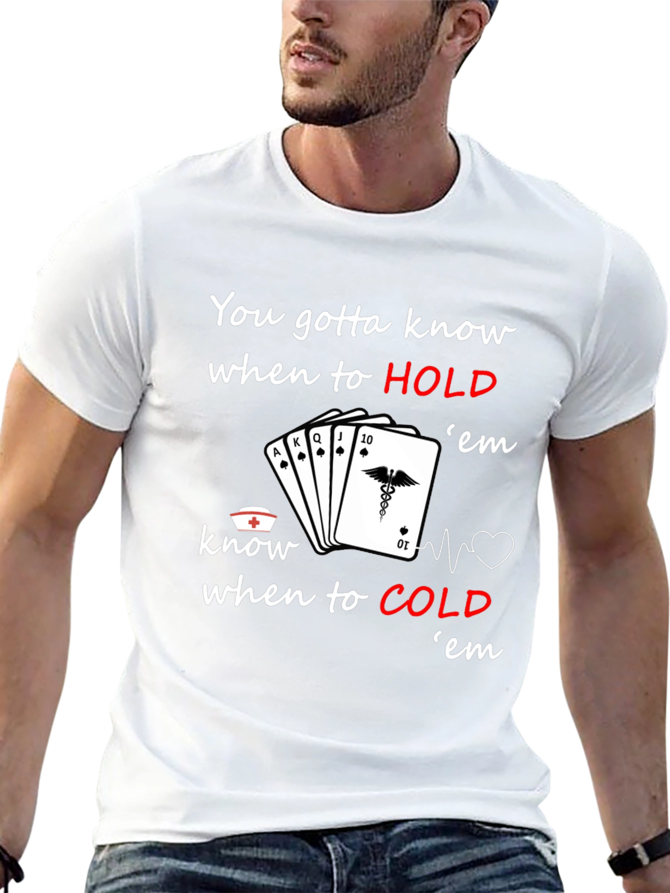 Nurse Poker T-Shirt: Know When to Hold em