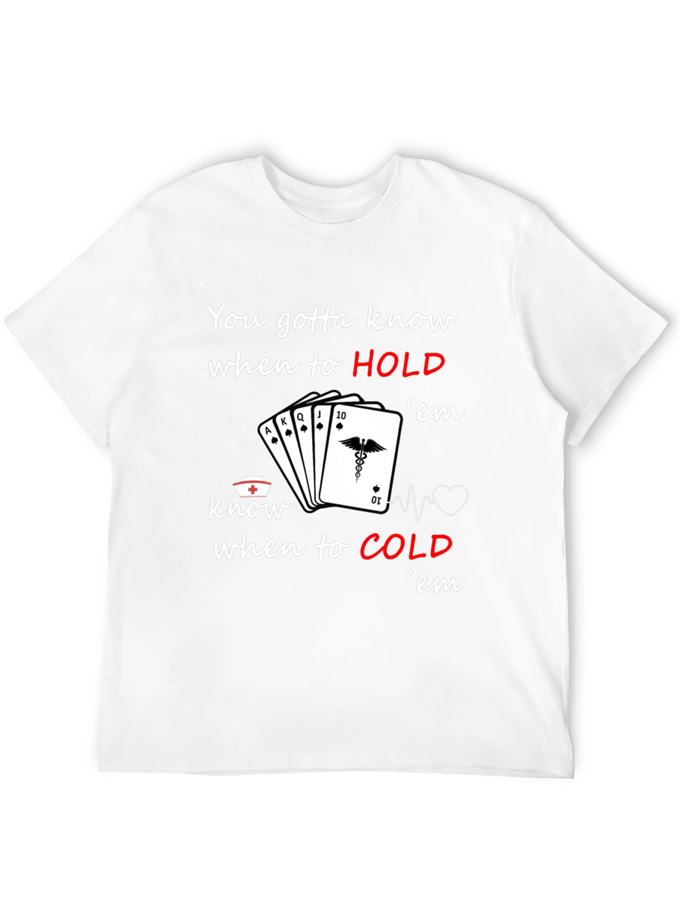 Nurse Poker T-Shirt: Know When to Hold em
