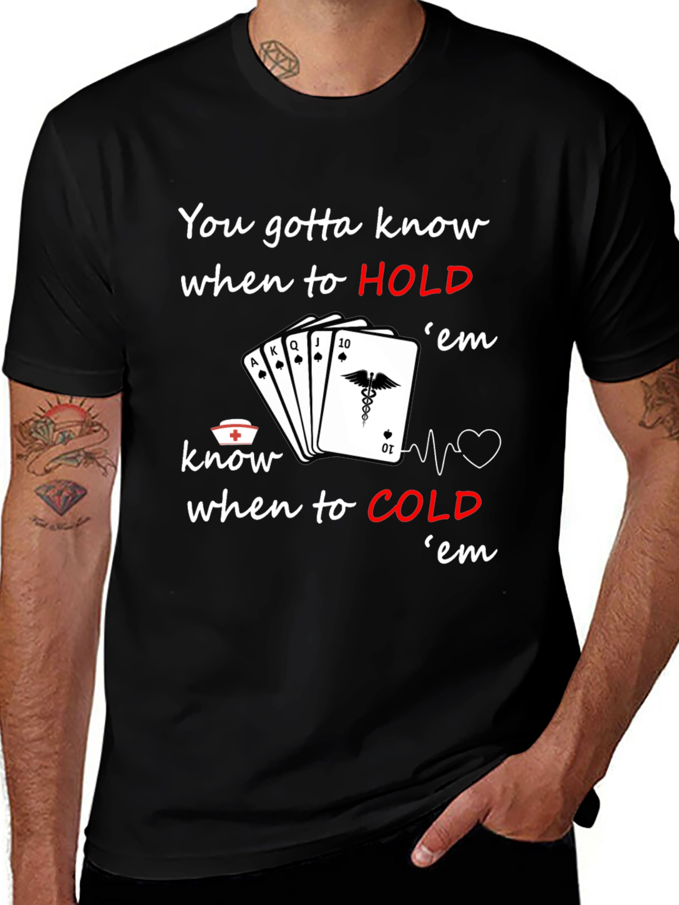 Nurse Poker T-Shirt: Know When to Hold em