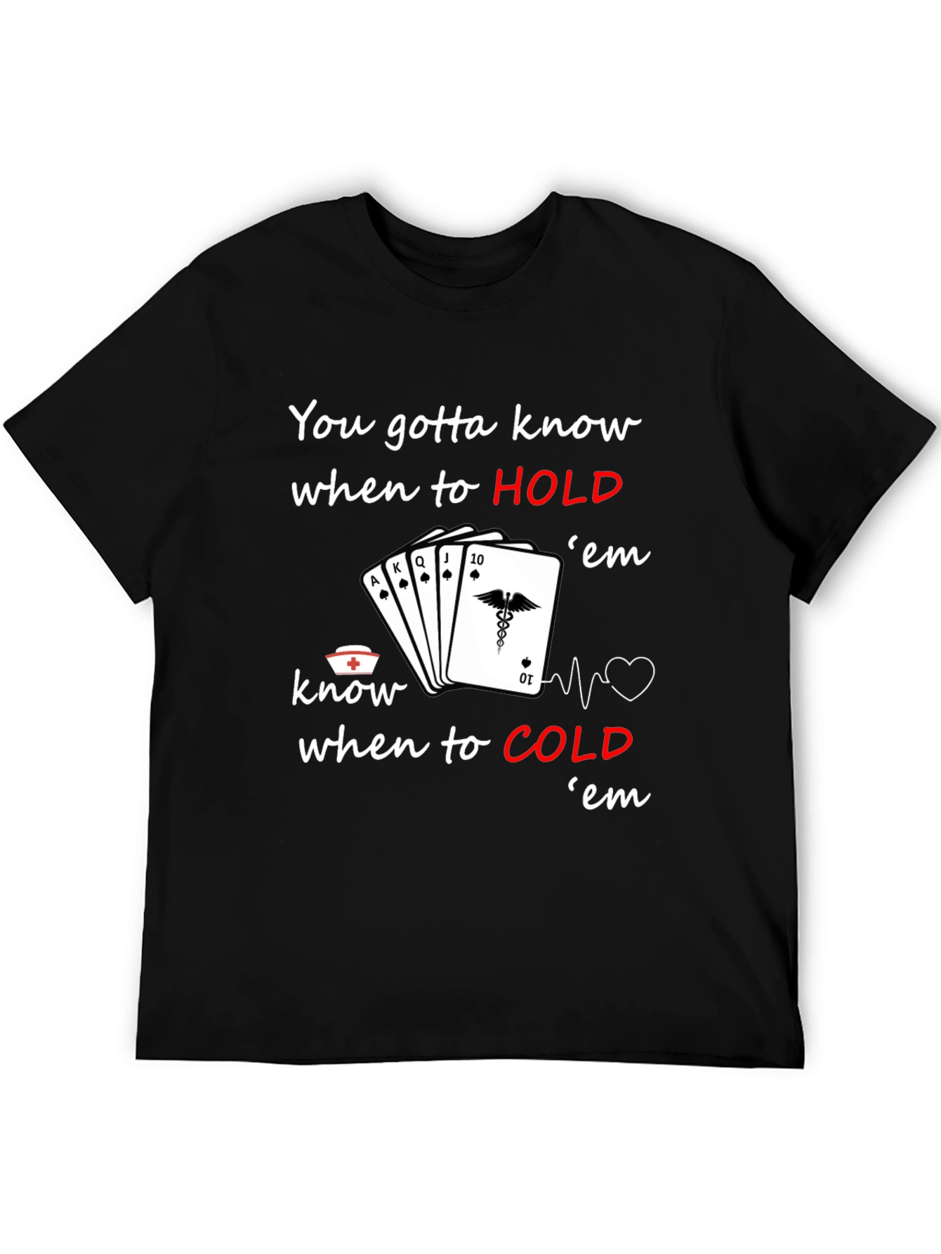 Nurse Poker T-Shirt: Know When to Hold em