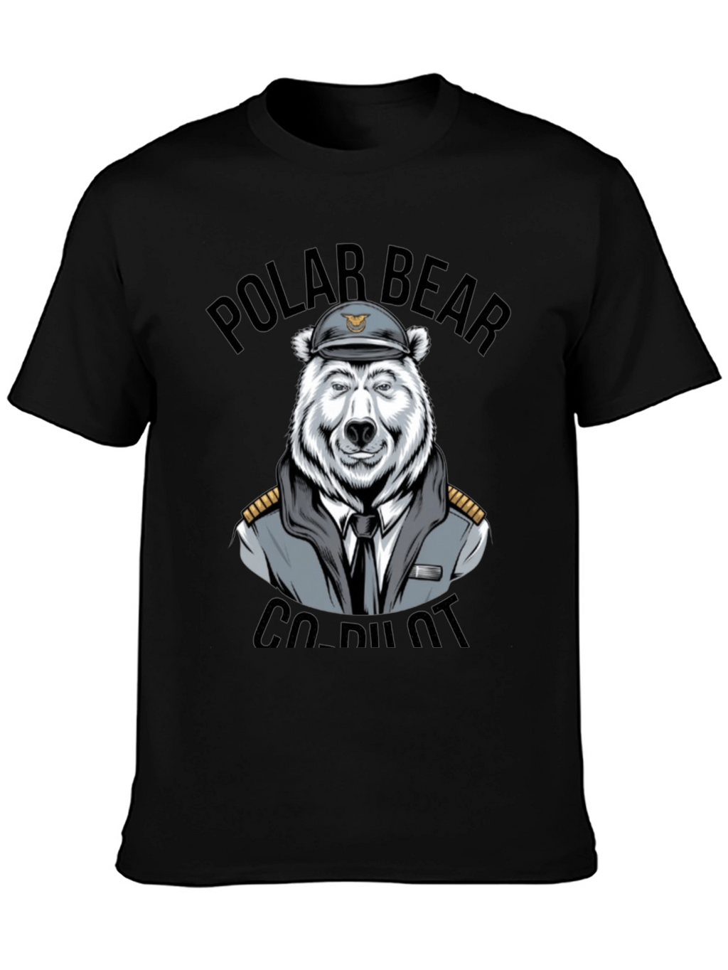 Polar Bear Co-Pilot Graphic T-Shirt