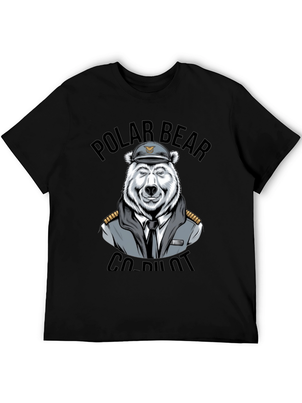Polar Bear Co-Pilot Graphic T-Shirt