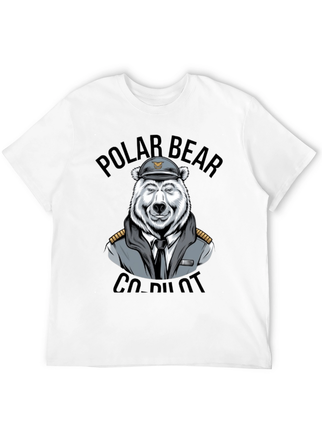 Polar Bear Co-Pilot Graphic T-Shirt