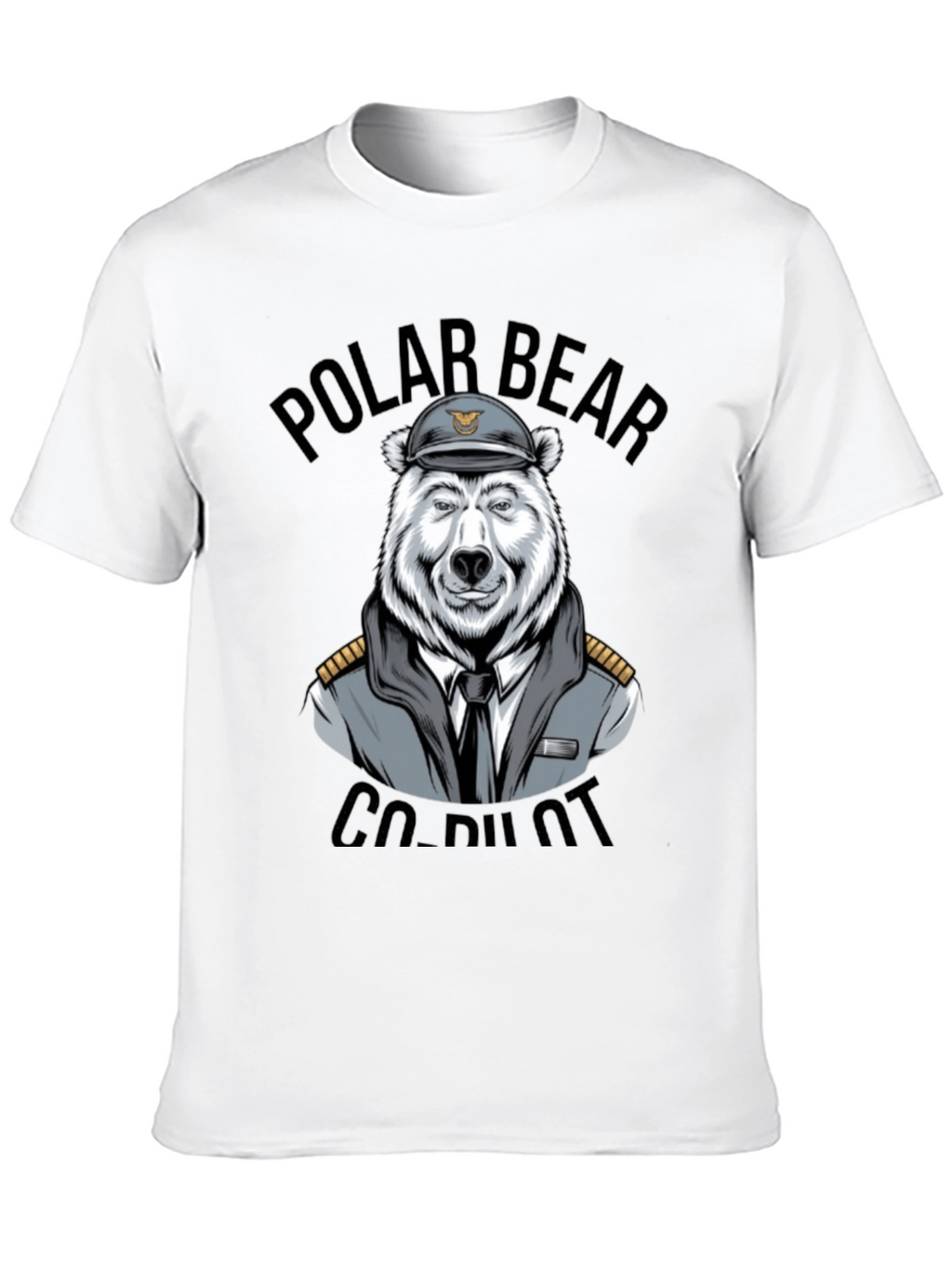 Polar Bear Co-Pilot Graphic T-Shirt