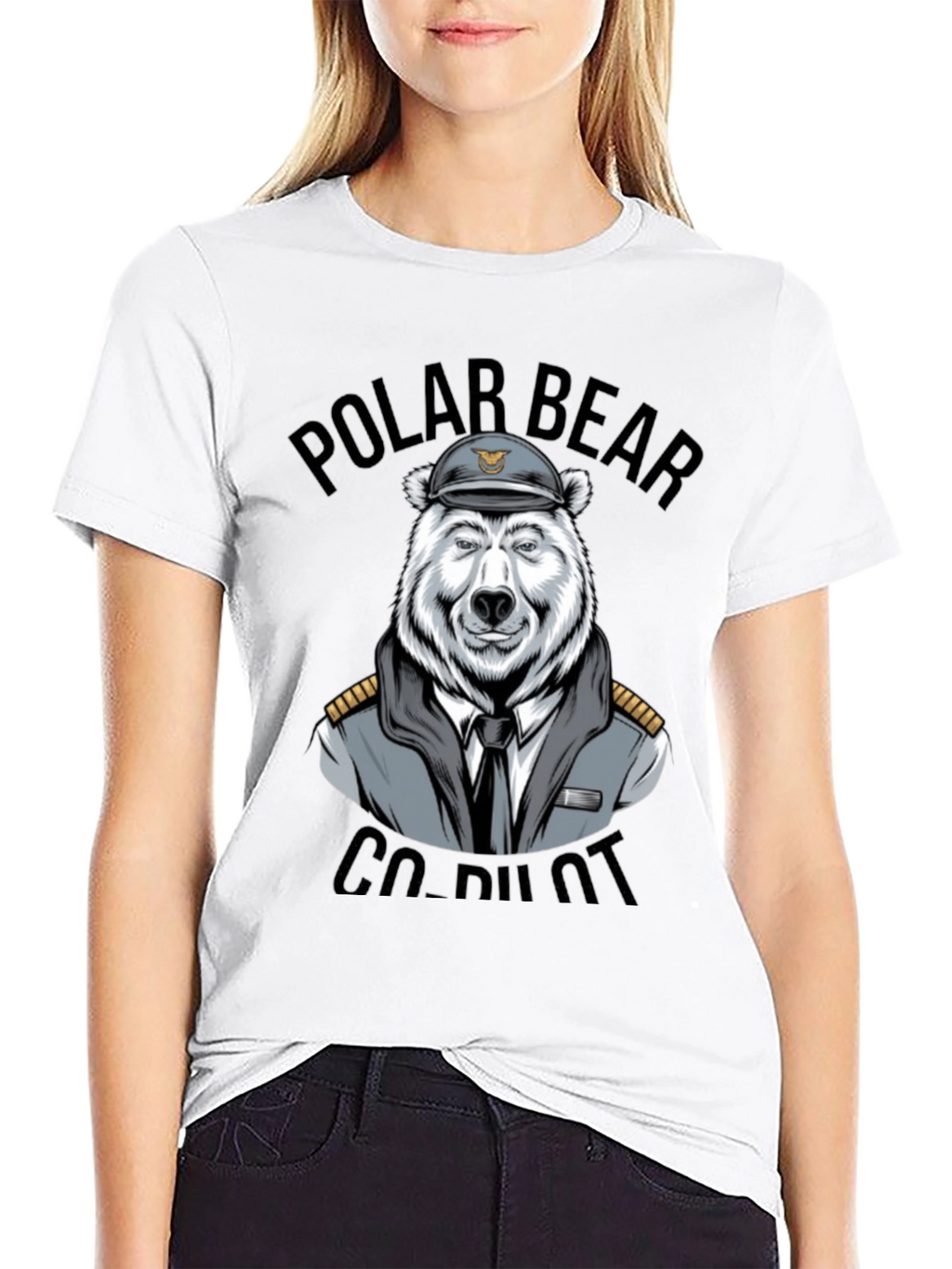 Polar Bear Co-Pilot Graphic T-Shirt