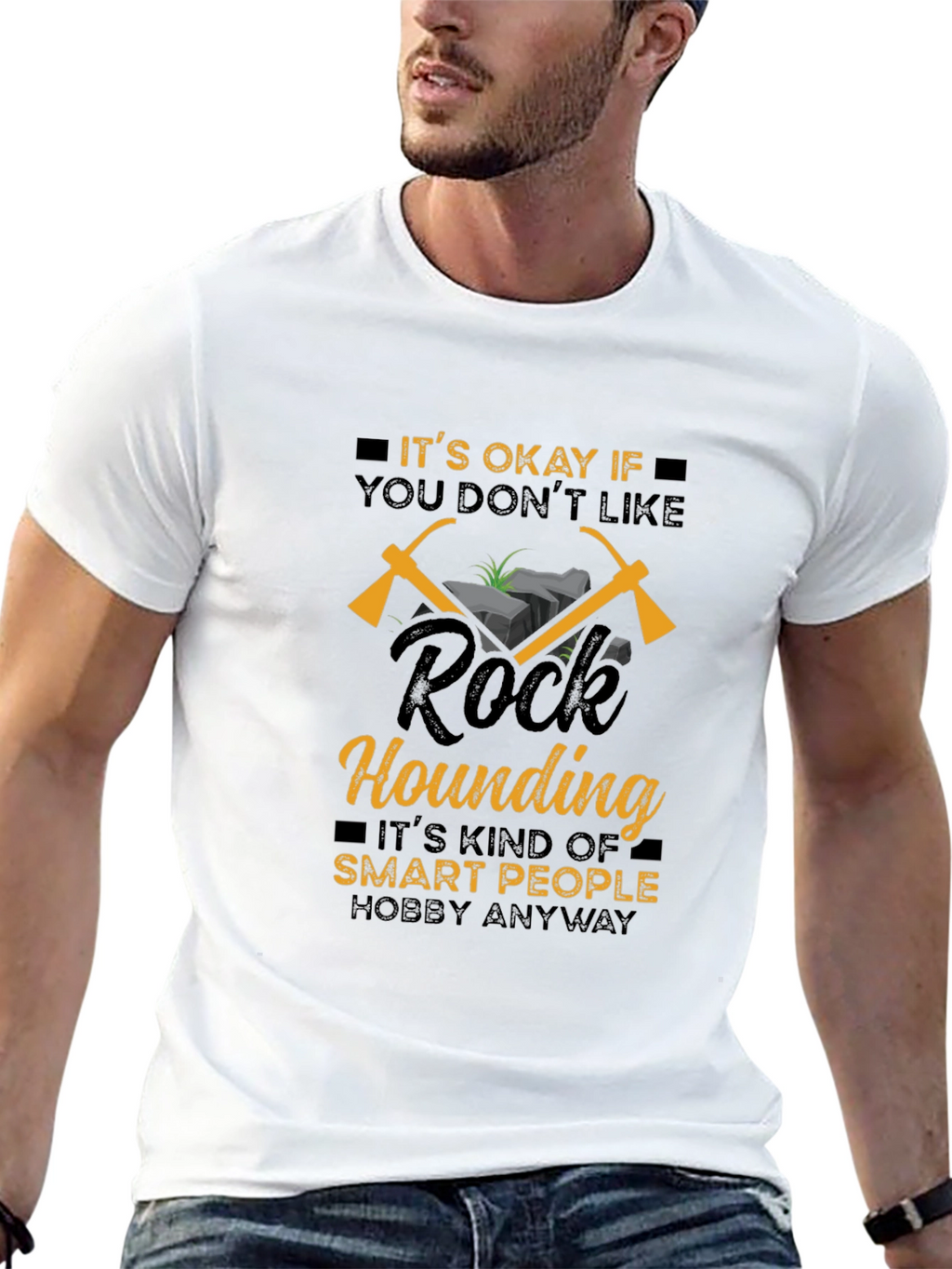 Rock Hounding Hobby T-Shirt - Smart People Design