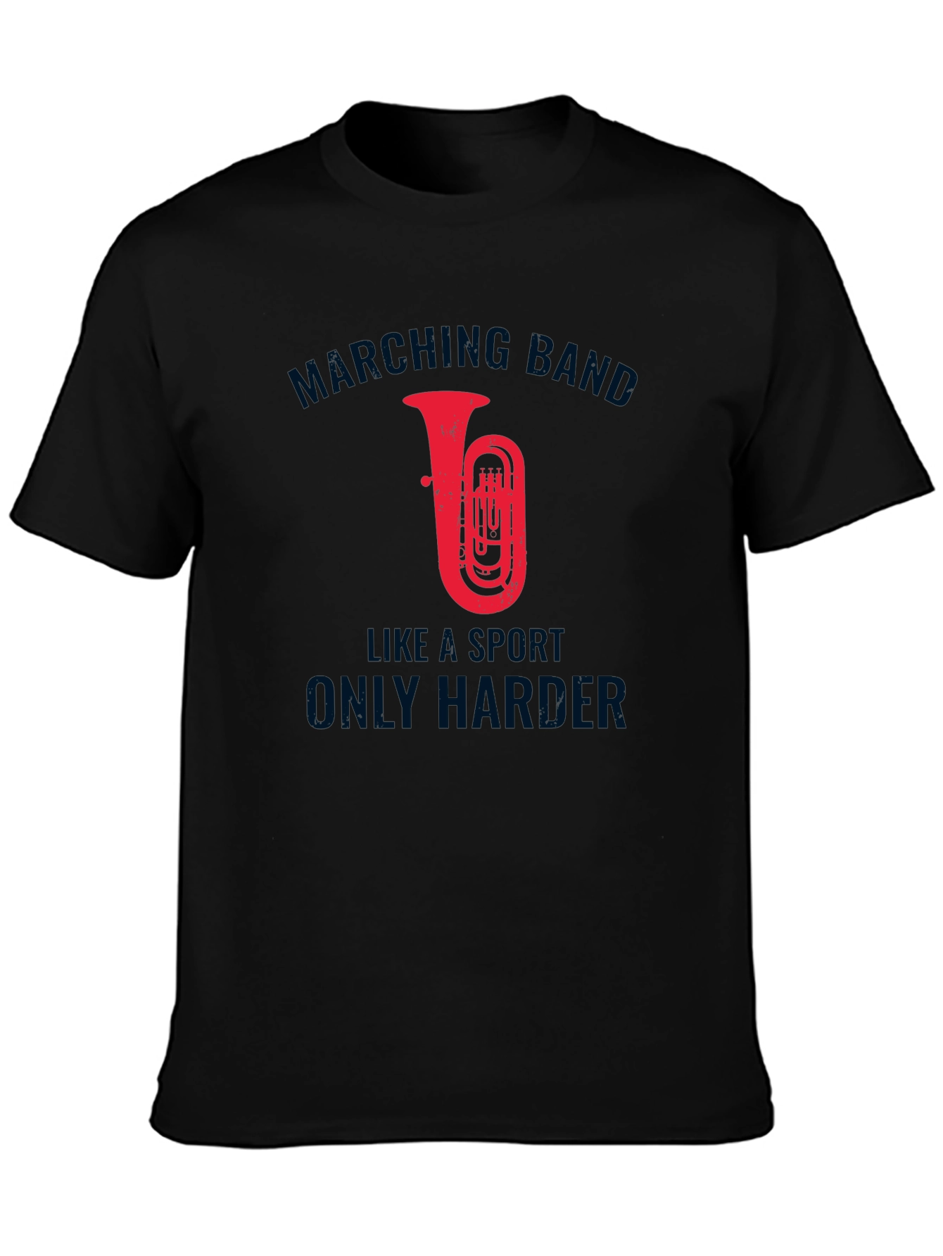 Marching Band Tuba Graphic Tee - Sports Humor