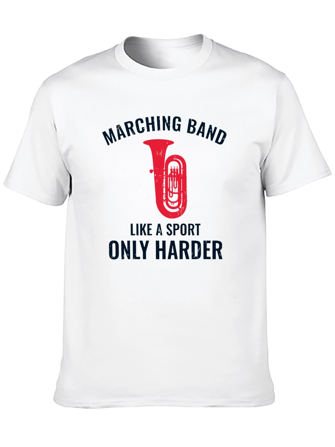 Marching Band Tuba Graphic Tee - Sports Humor