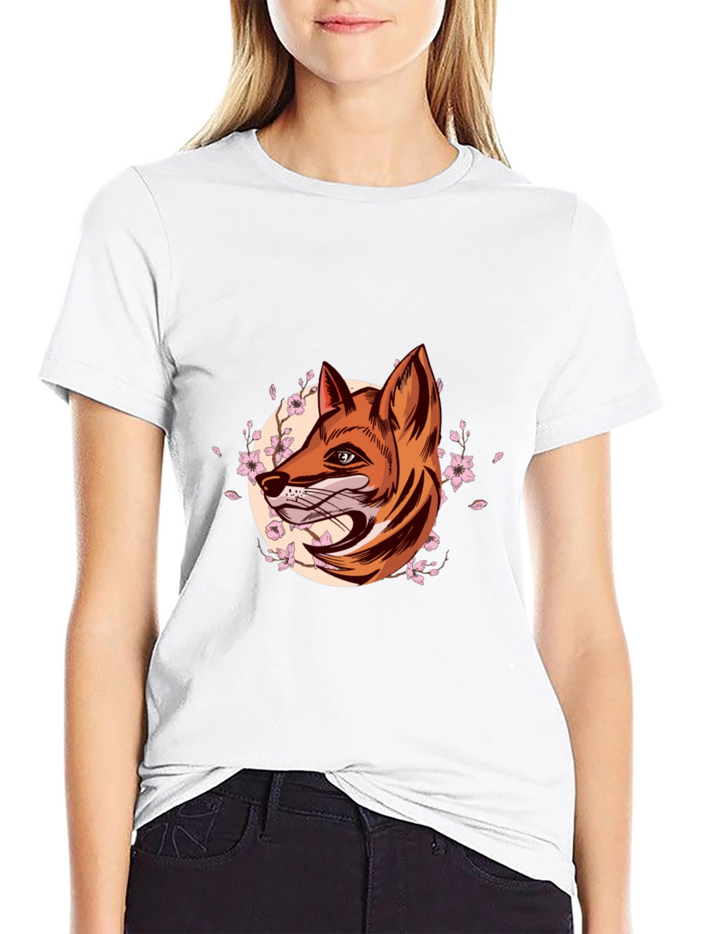 Fox Head Graphic Tee - Stylish Mens Black T-Shirt