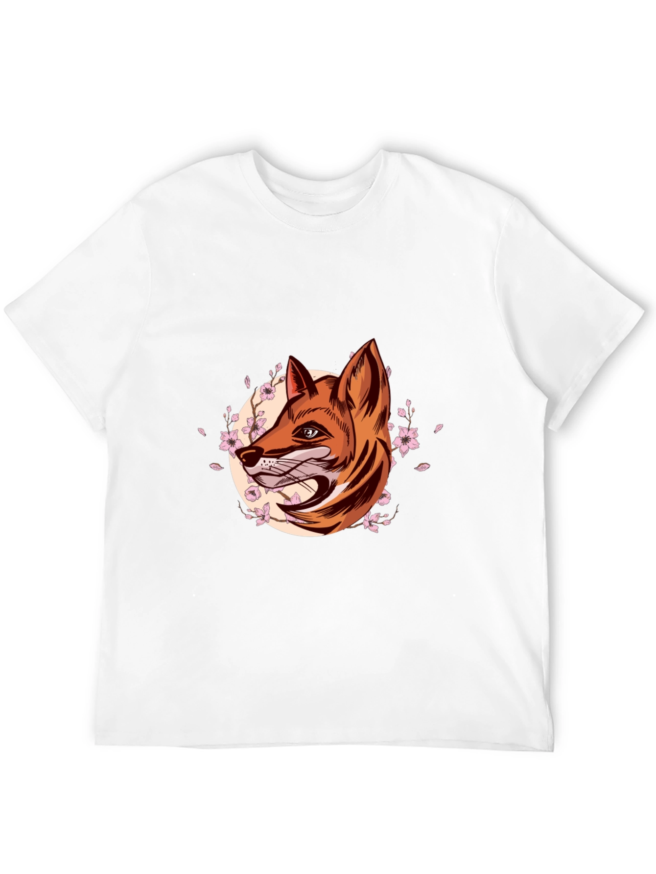 Fox Head Graphic Tee - Stylish Mens Black T-Shirt