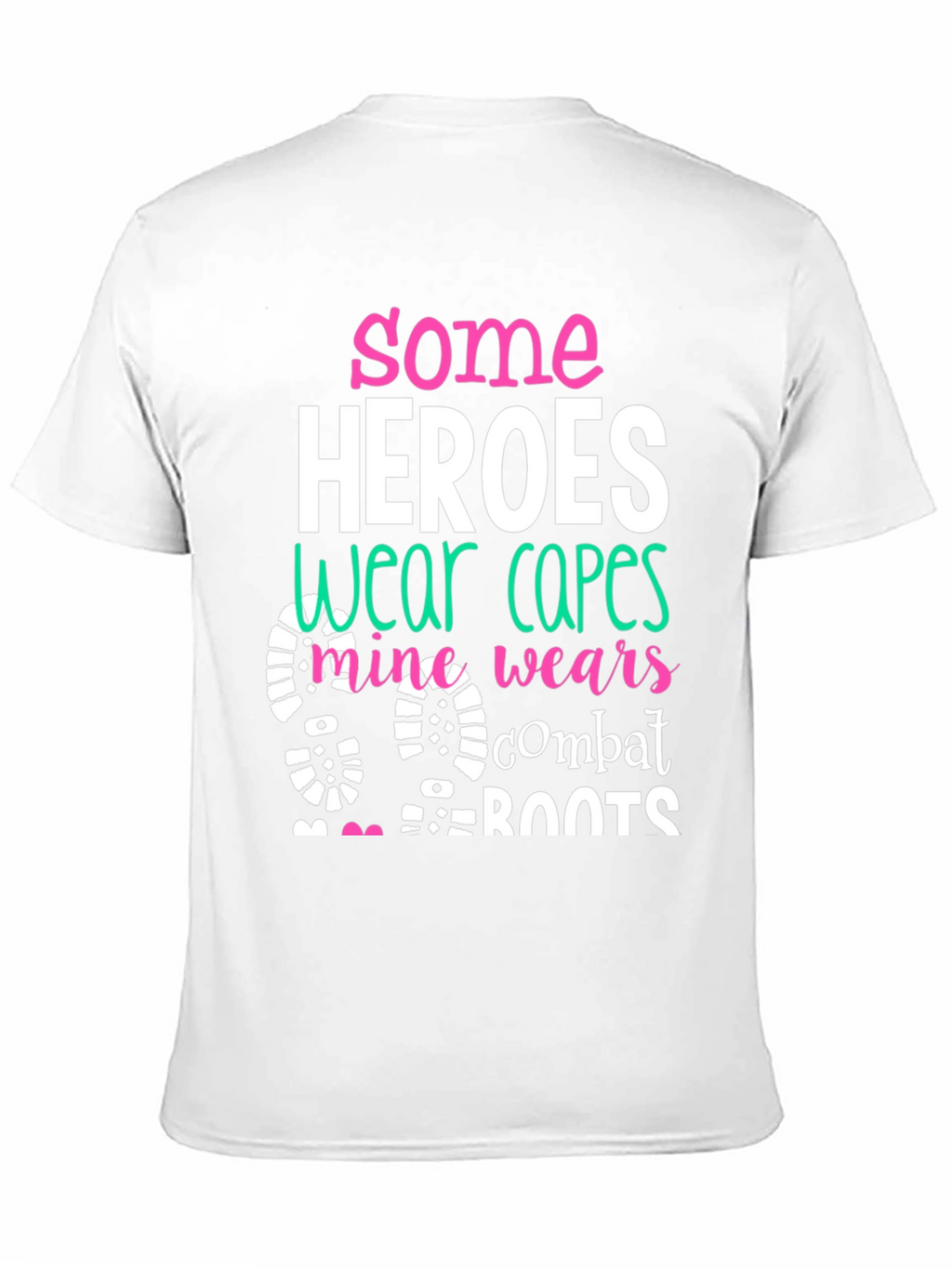 Some Heroes Wear Combat Boots Graphic Tee