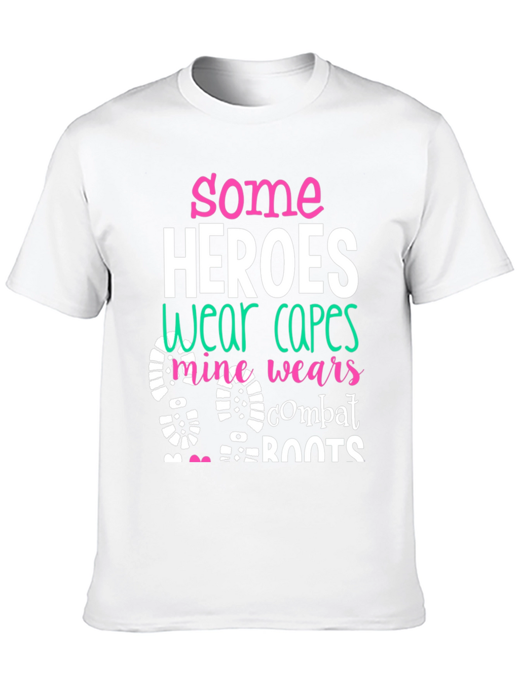 Some Heroes Wear Combat Boots Graphic Tee