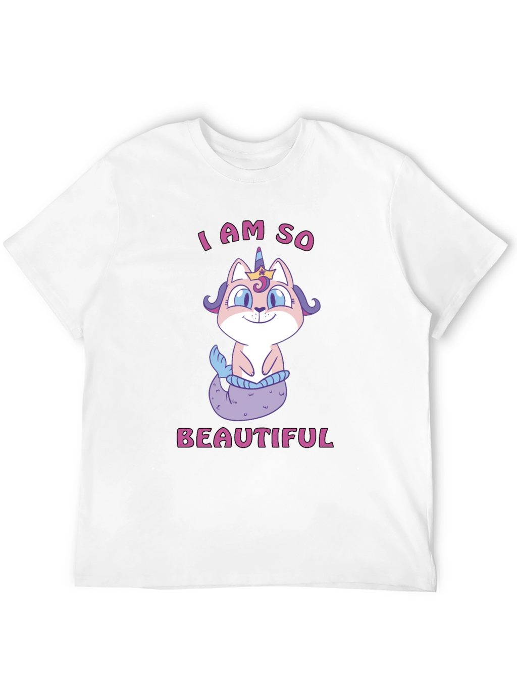 Cute Cat Mermaid Unicorn T-Shirt