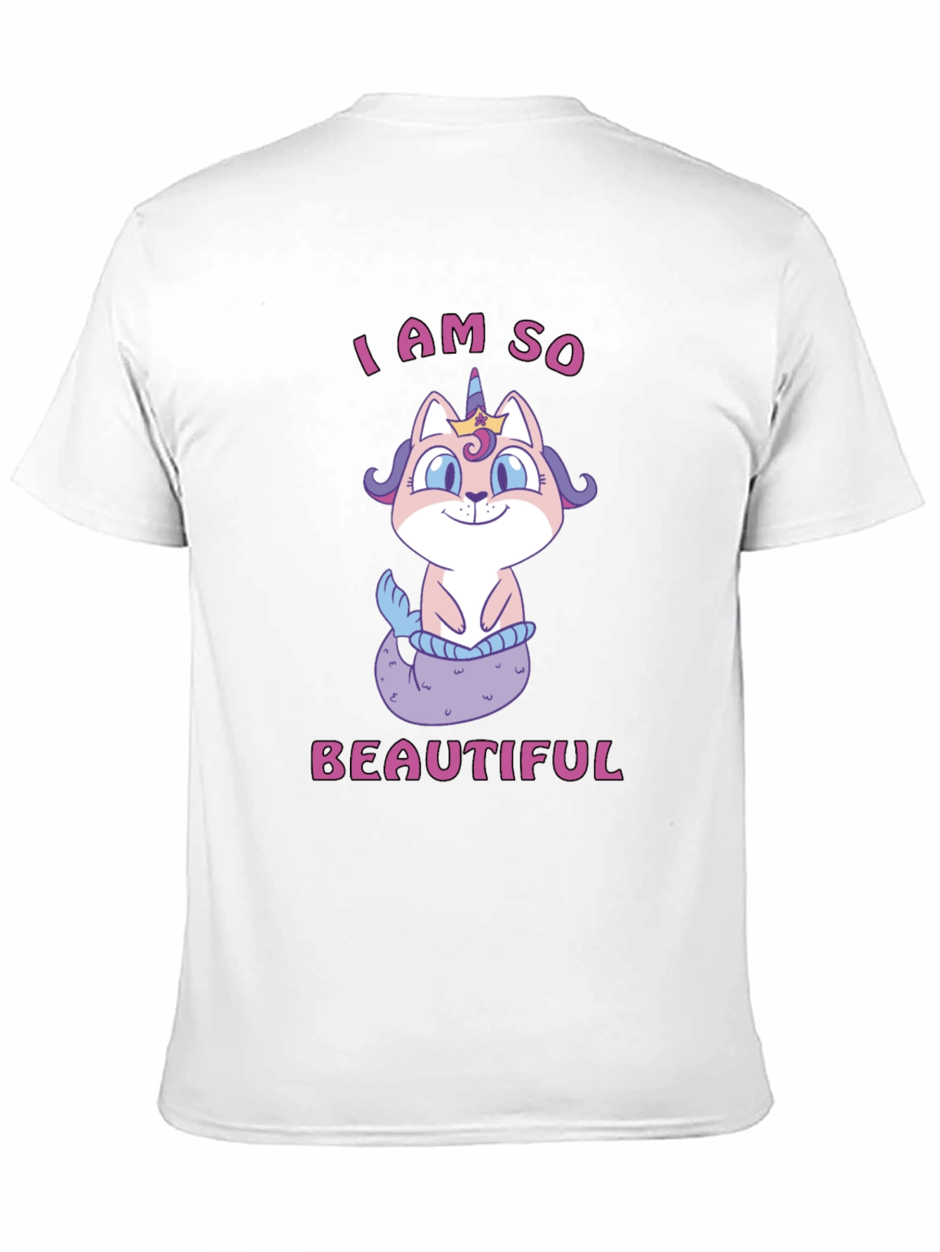 Cute Cat Mermaid Unicorn T-Shirt