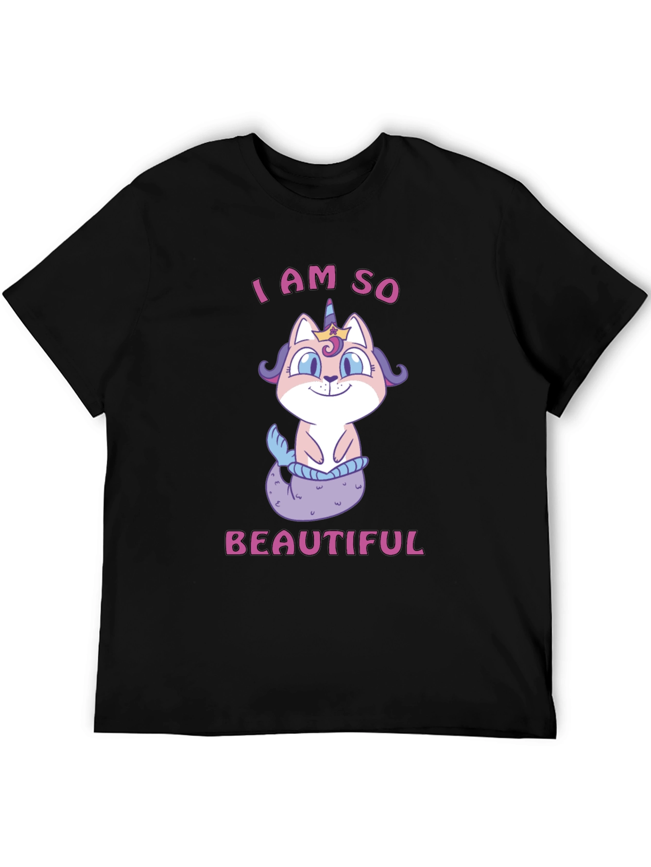 Cute Cat Mermaid Unicorn T-Shirt