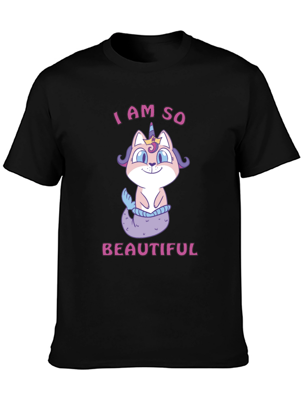 Cute Cat Mermaid Unicorn T-Shirt