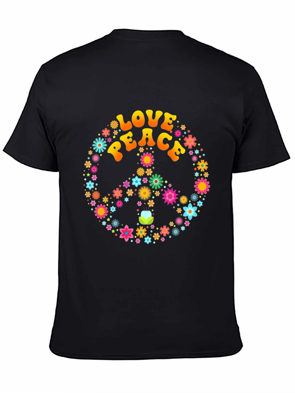Love and Peace Floral T-Shirt