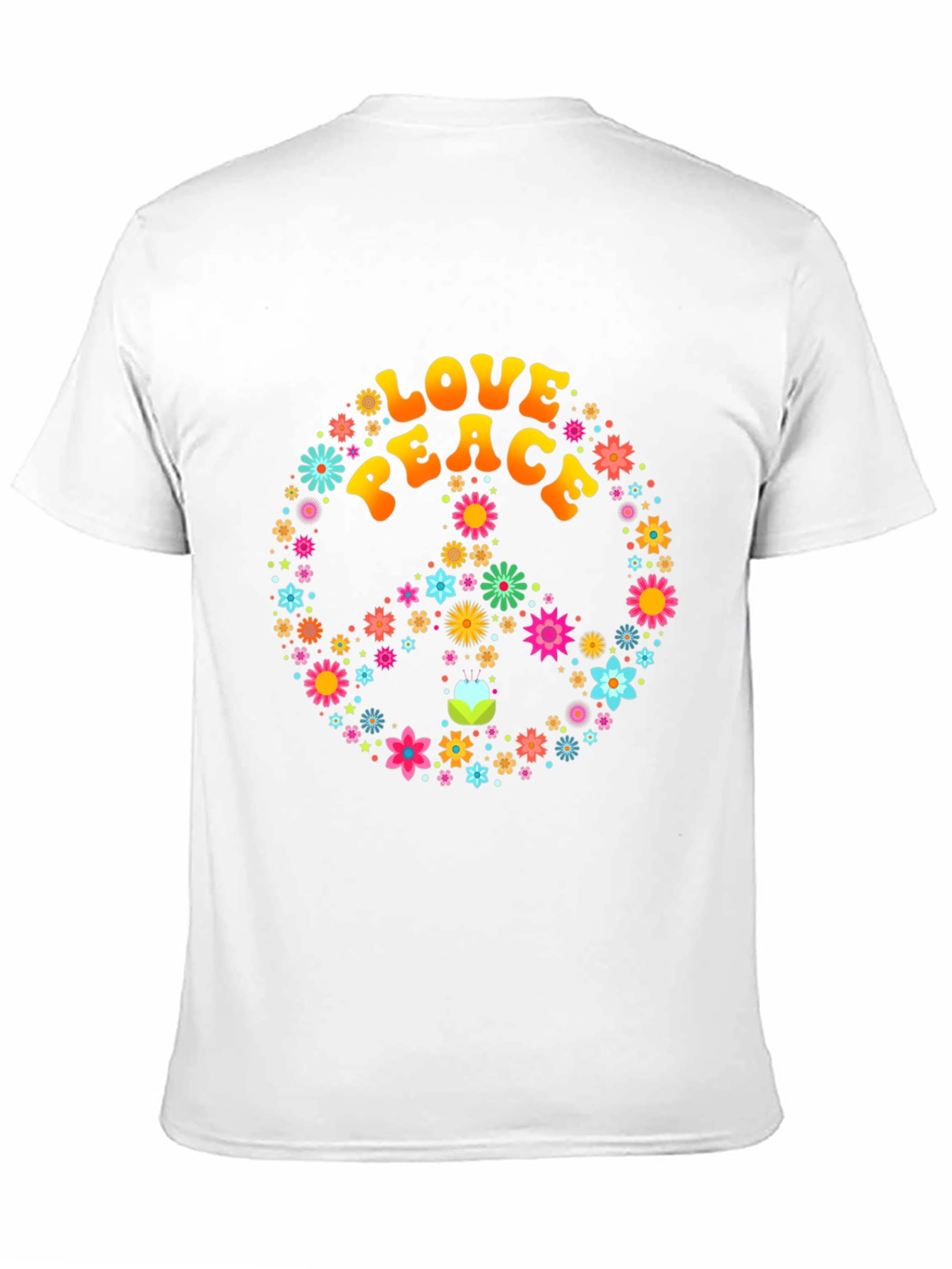Love and Peace Floral T-Shirt