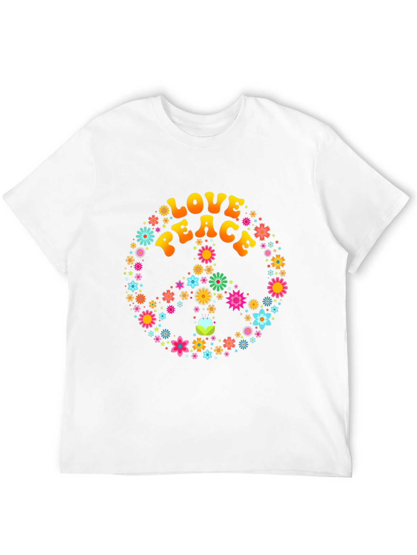 Love and Peace Floral T-Shirt
